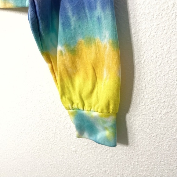 Nickelodeon authentic SpongeBob tie dye cropped hoodie sweater size M NWT - Picture 4 of 9